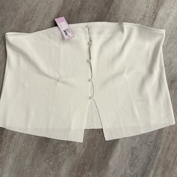 wild fable Tops - Brand New Wild Fable White Strapless Knit Tube Top 4X NWT